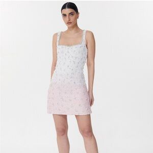 Clio Peppiatt gradient mini dress